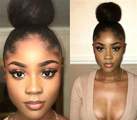 bun hairstyles on black hair|high bun hairstyle black women.